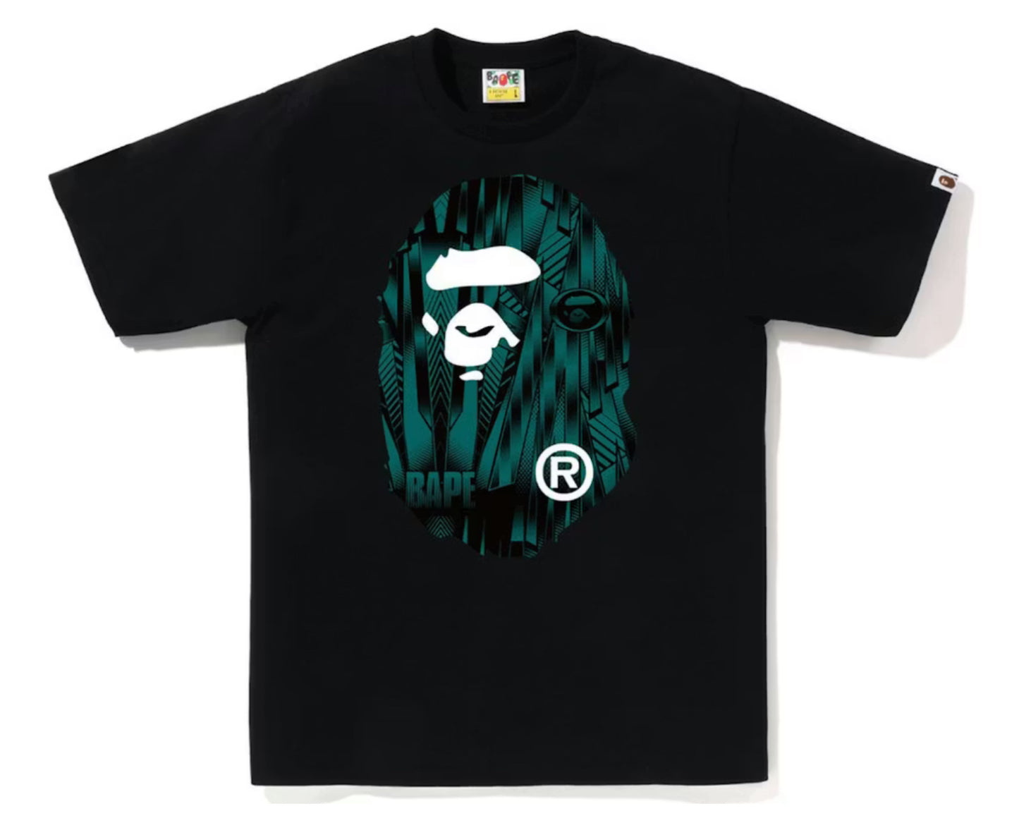 Camiseta BAPE Speed Racer Big Ape Head Negro Azul