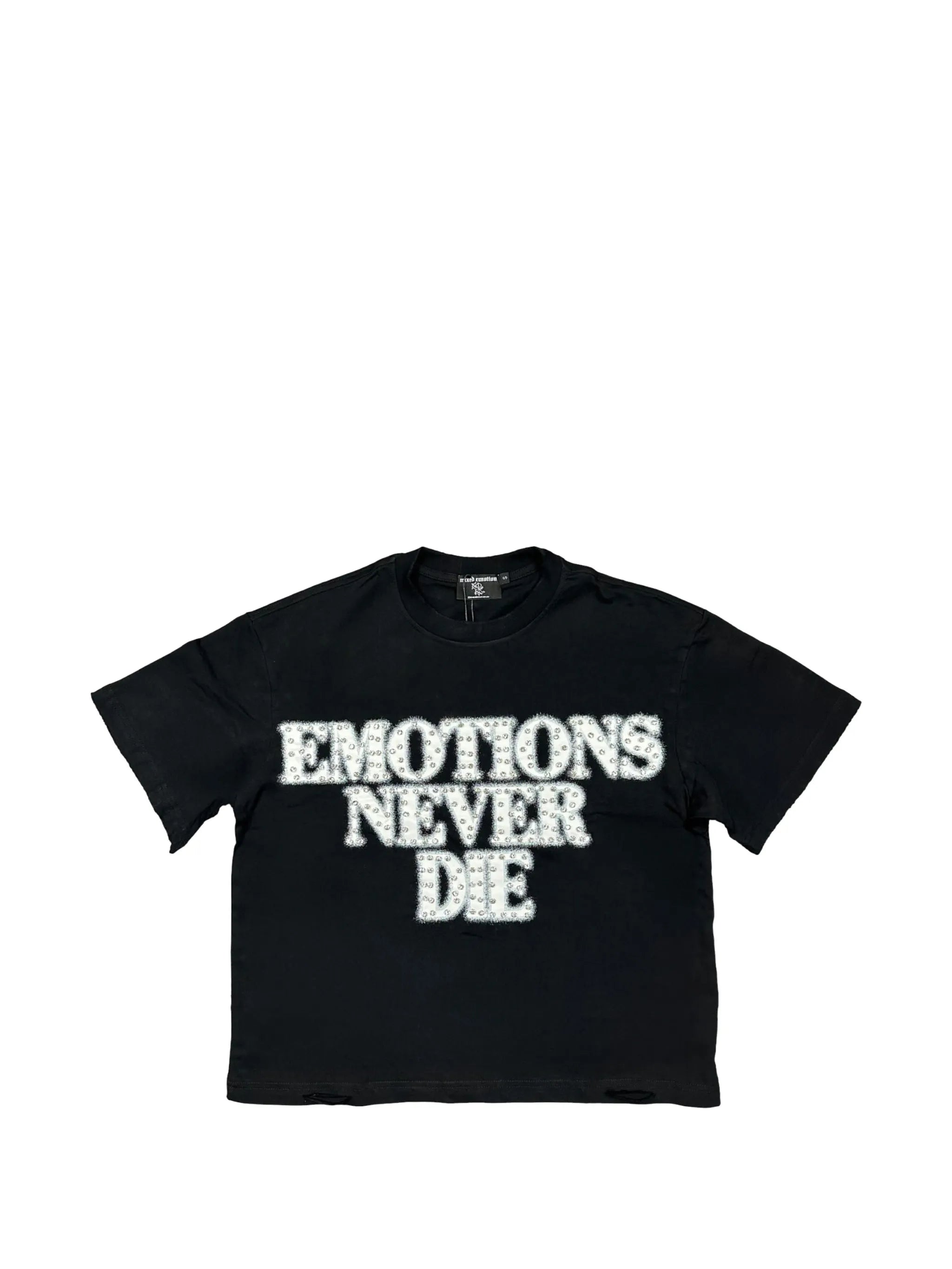 Mixed Emotion
End rhinestone-embellished cotton T-shirt