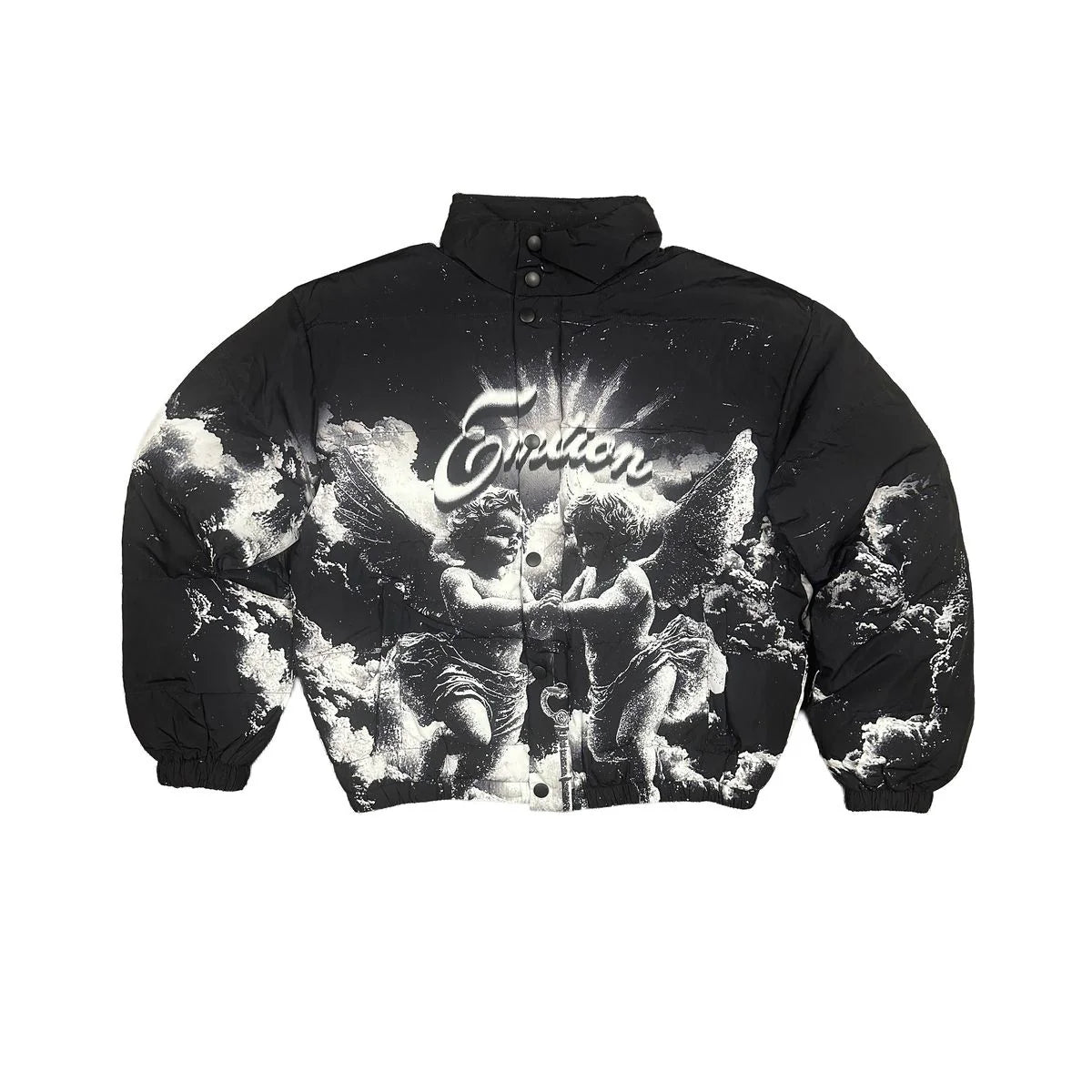 MIXED EMOTIONS - CLOUD BLACK PUFFER JACKET