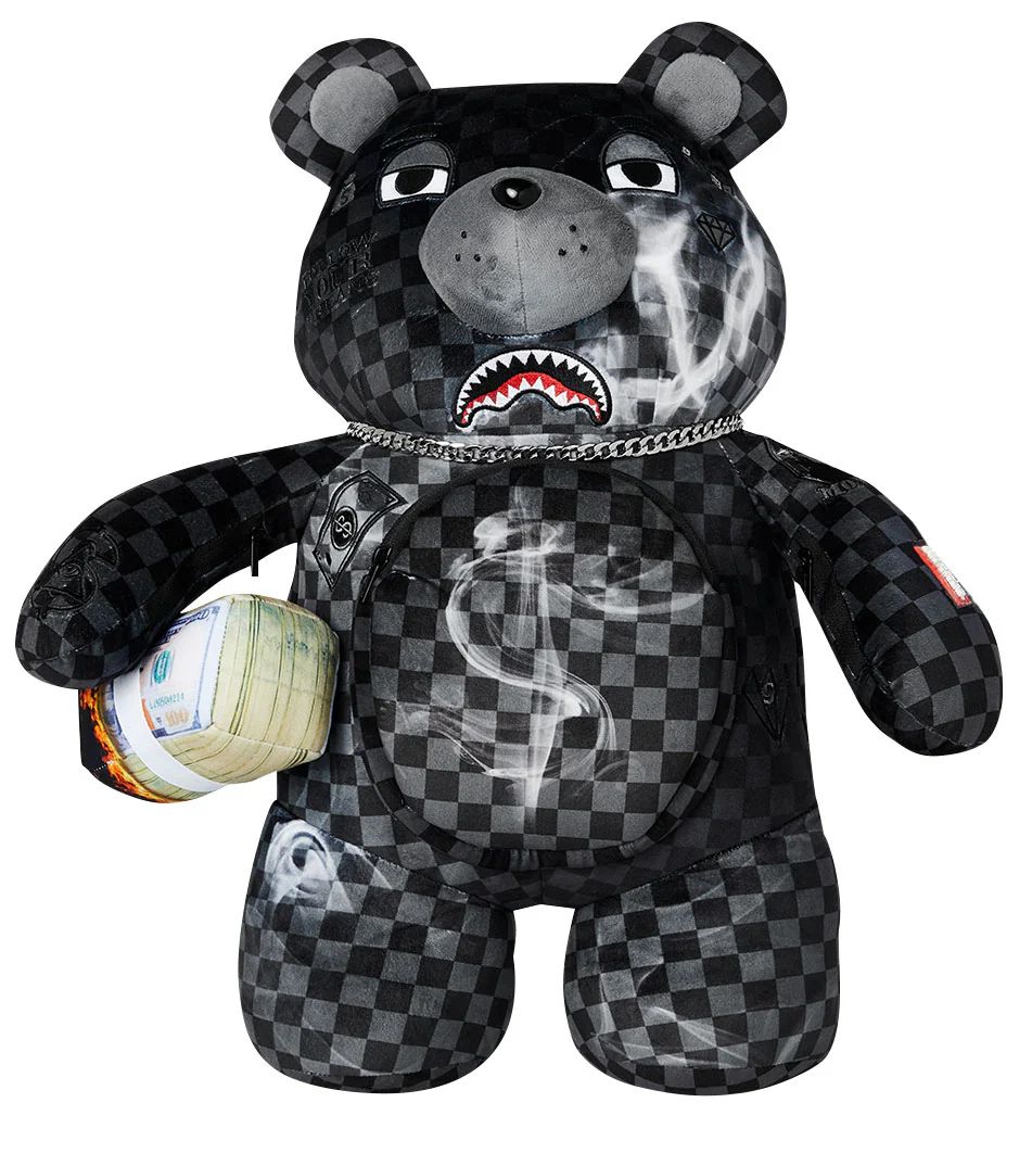 Sprayground Sip N' Smoke Moneybear Backpack|