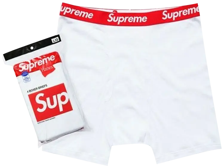 Supreme x Hanes Boxer Briefs (4 Pack)