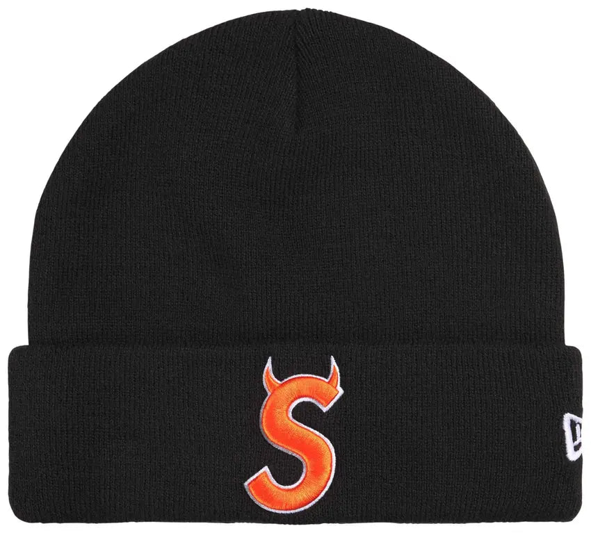 Supreme New Era Devil S Logo Beanie 'Black'