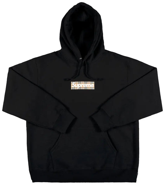 Supreme x Burberry Box Logo Hooded Sweatshirt 'Black