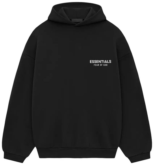 Fear of God Essentials Fleece Hoodie II 'Black' KIDS