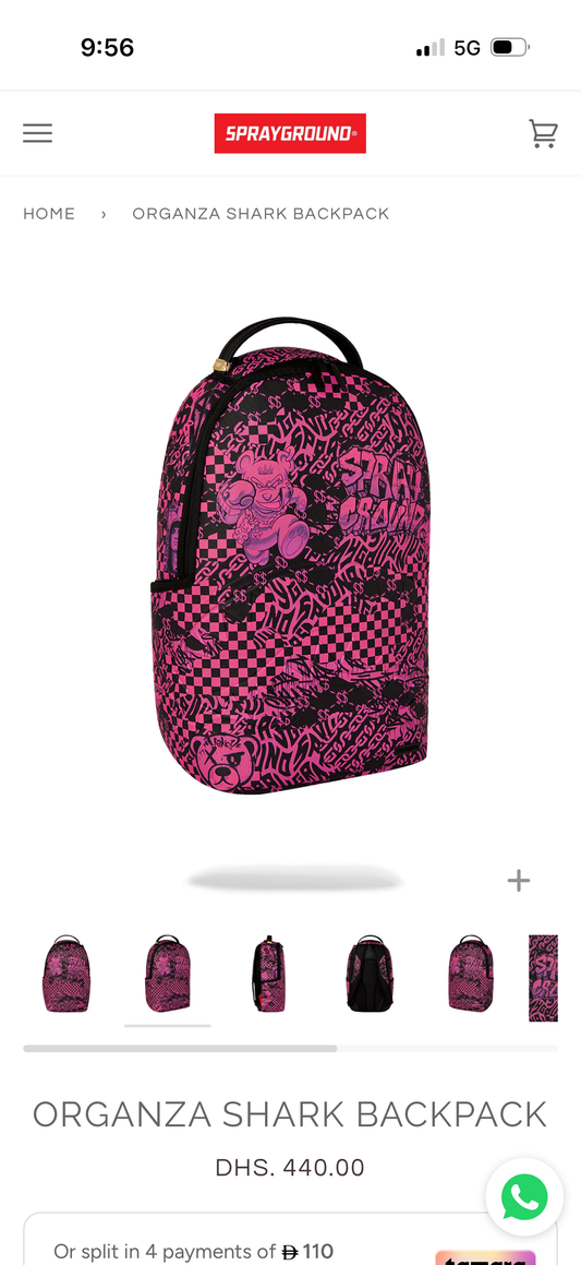 LIMIT EDITION ORGANZA SHARK BACKPACK