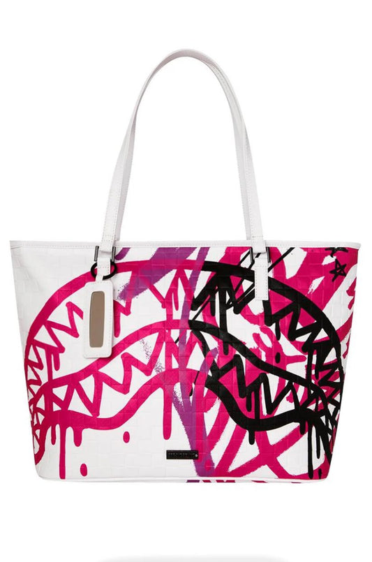 SPRAYGROUND WHITHE AND PINK